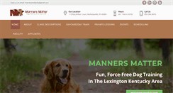 Desktop Screenshot of mannersmatterky.com